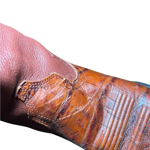 Ariat Women’s Pointed Toe Gator Print Slouch Western Cowboy Boot - Picture 6 of 8